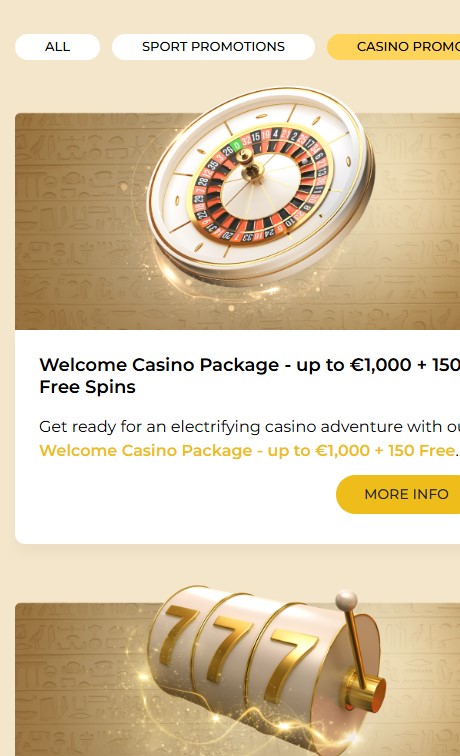 WinMega Casino Bonuses