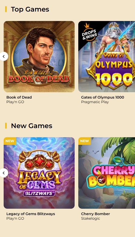 WinMega Casino Games