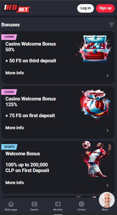 1RedBet Casino Bonuses