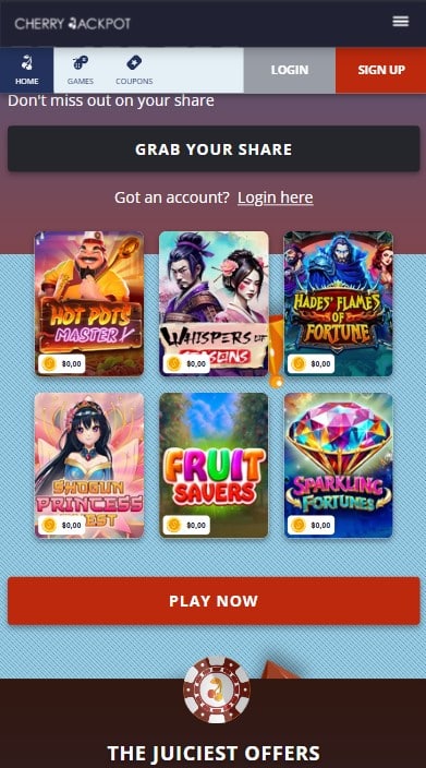 Cherry Jackpot Casino Games