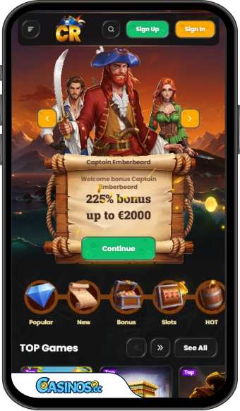 Corsaza Casino -mobiilisovellus