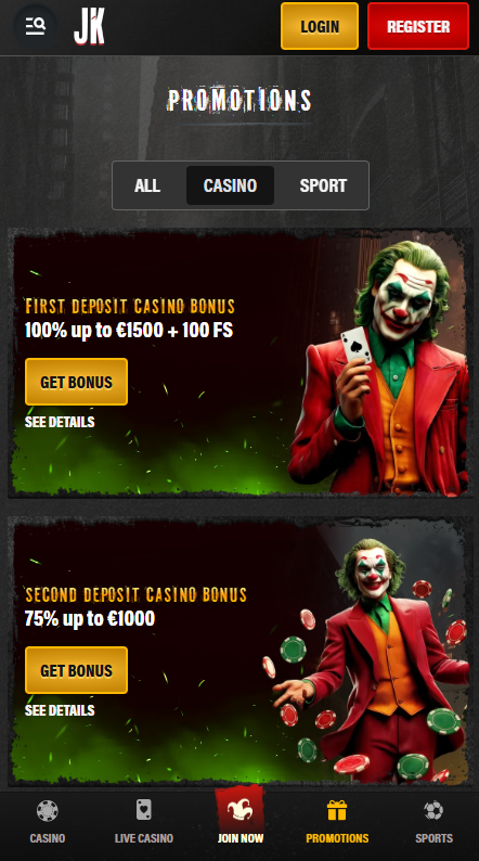Jokery Casino Promotions