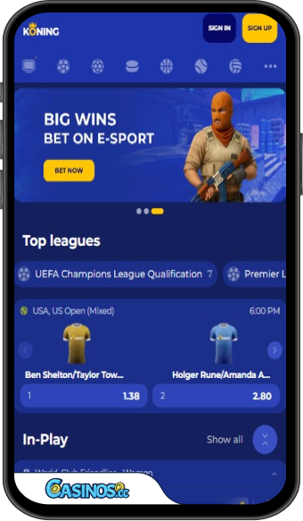 Koning Casino mobiele app