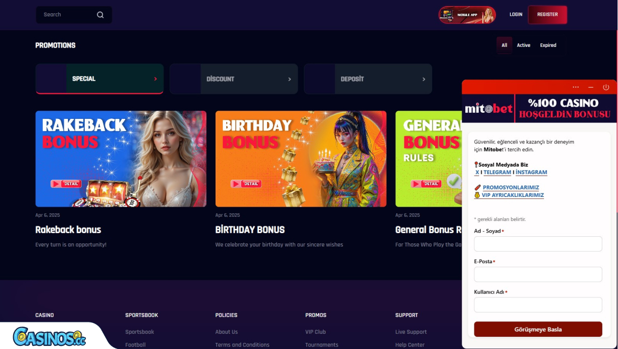 MitoBet Casino Support