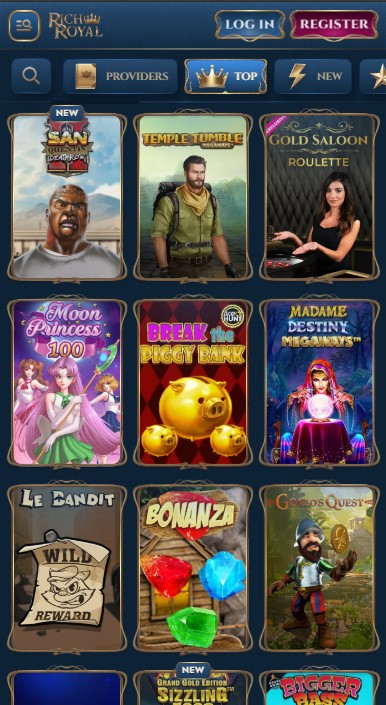 Rich Royal Casino Games