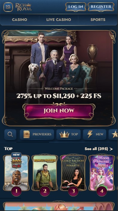 Rich Royal Casino Lobby