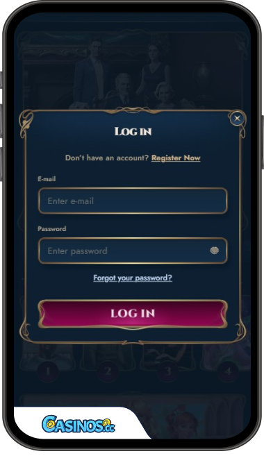 Rich Royal Casino Login from Mobile