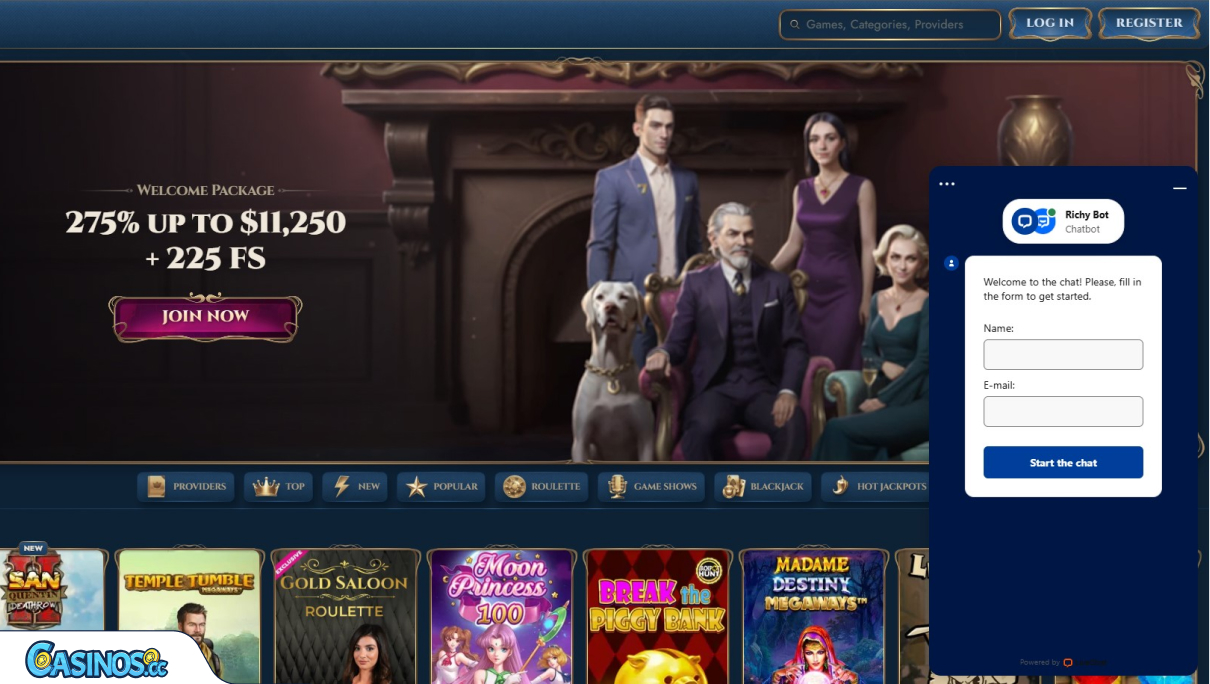 Rich Royal Casino Support