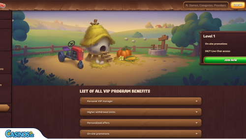 Roostino Casino VIP program