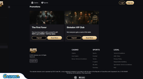 Slots Don Casino Promoties