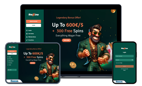 Interface de Staxino Casino
