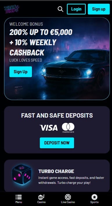 TurboWins Casino Lobby