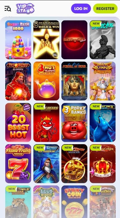 Vipsta Casino Games