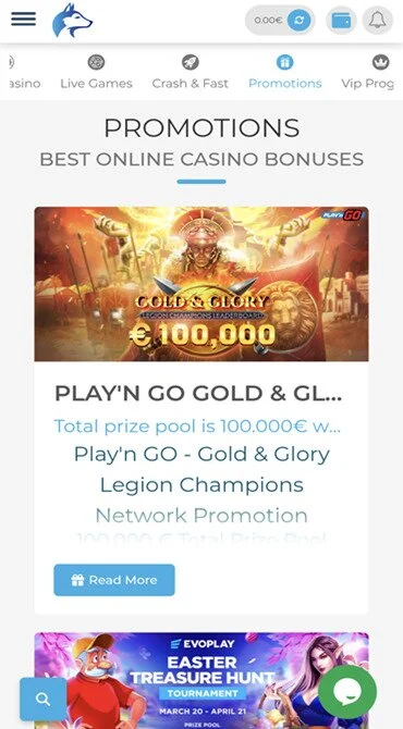 Wolfy Casino Bonuses
