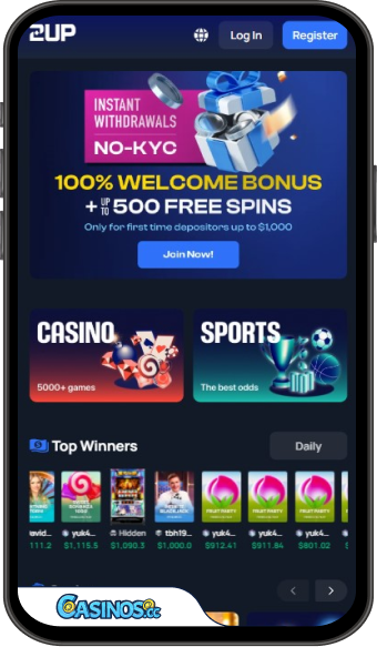 2UP Casino Mobile App