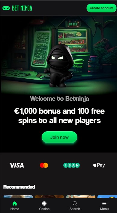 BetNinja Casino Lobby