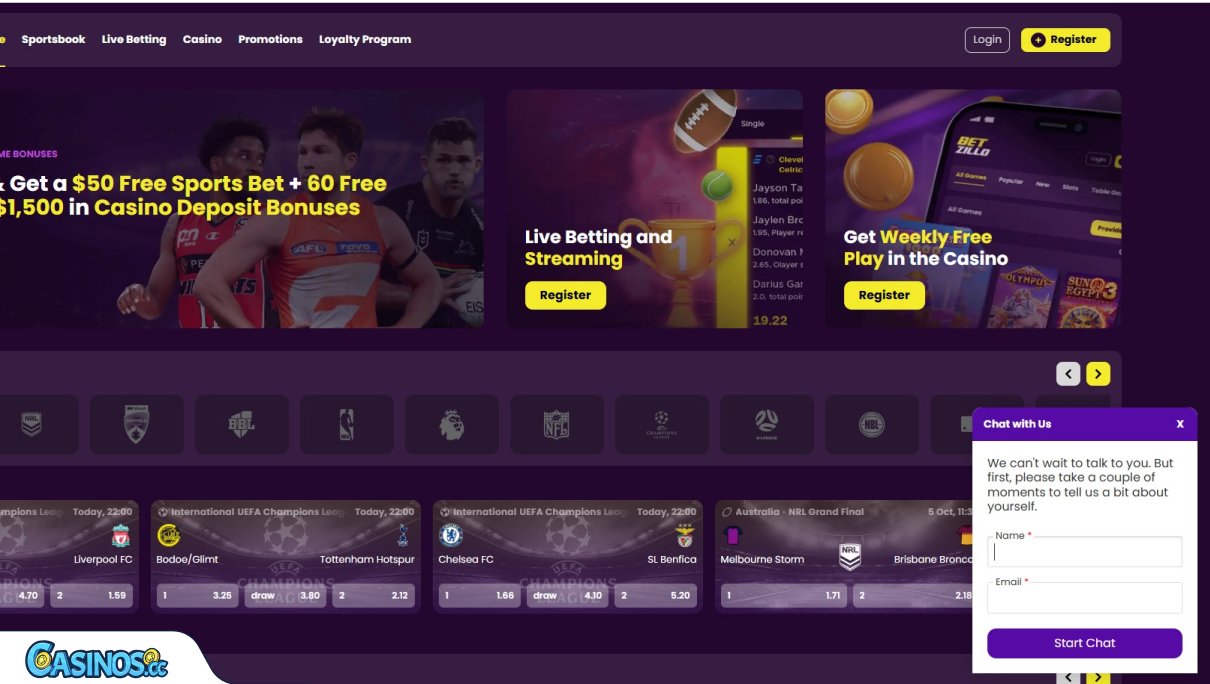 Betzillo Casino Support