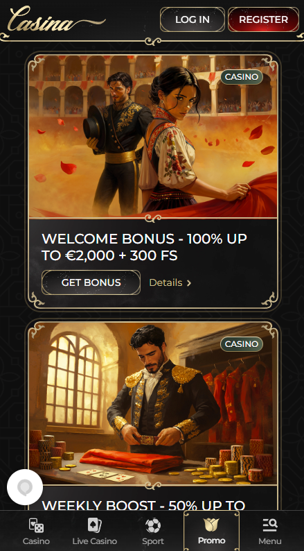 Casina Casino Bonuses