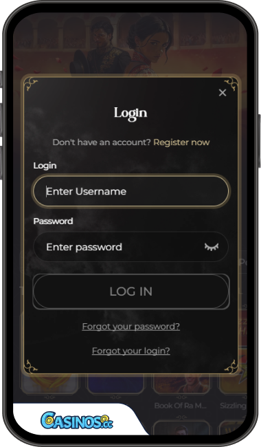 Casina Casino Login vom Handy aus
