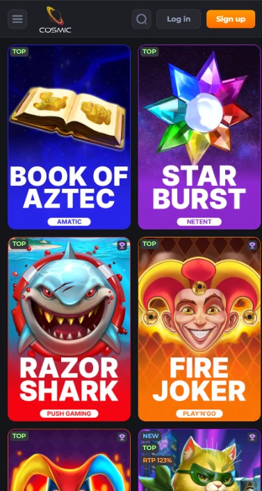 CosmicSlot Casino Games