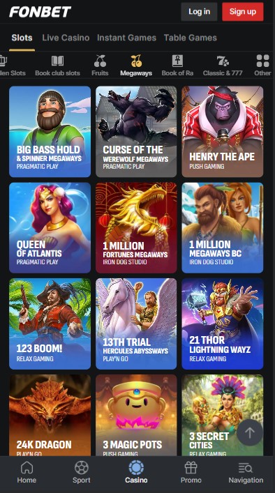 FonBet Casino Games