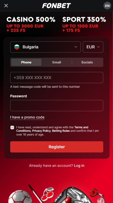 FonBet Casino Sign Up