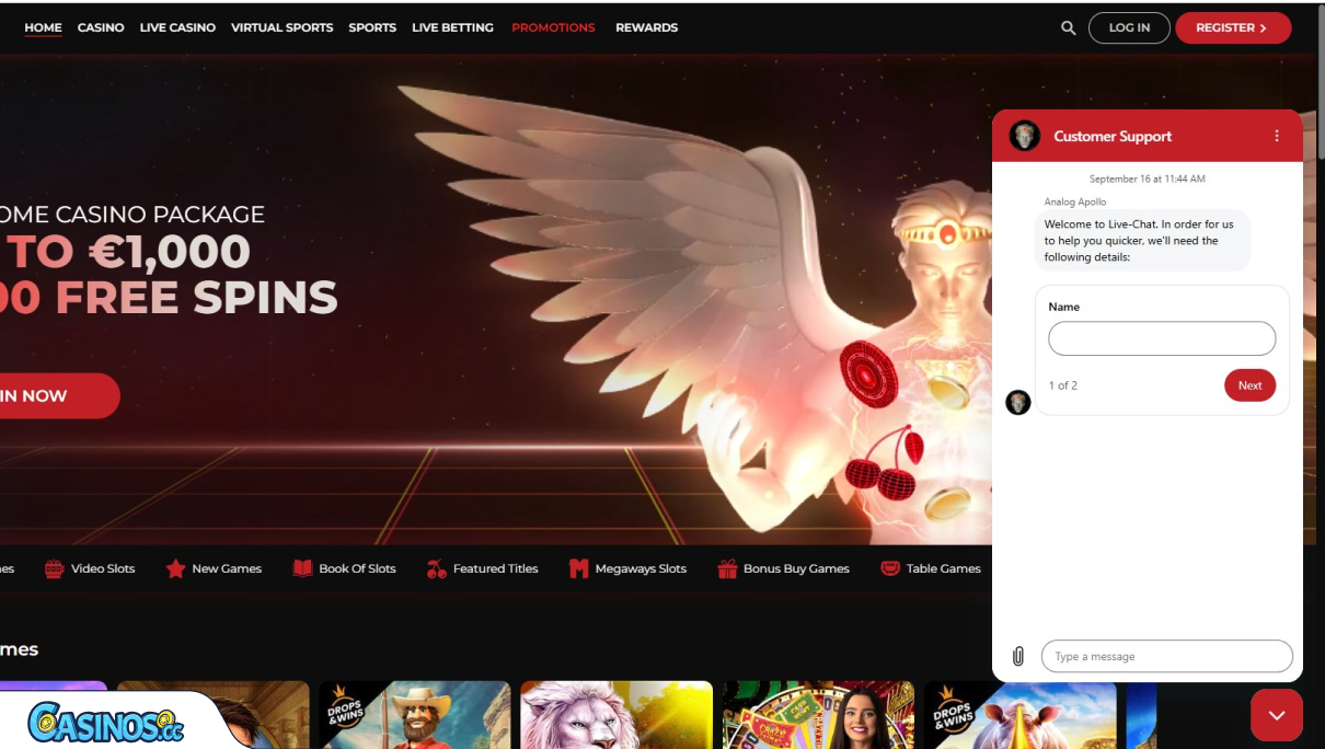 God of Casino ügyfélszolgálat