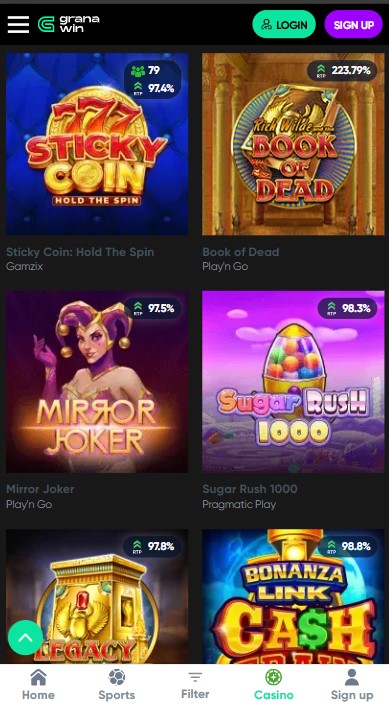 GranaWin Casino Games