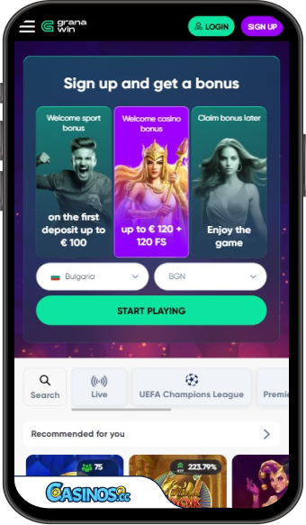 Εφαρμογή GranaWin Καζίνο για κινητά