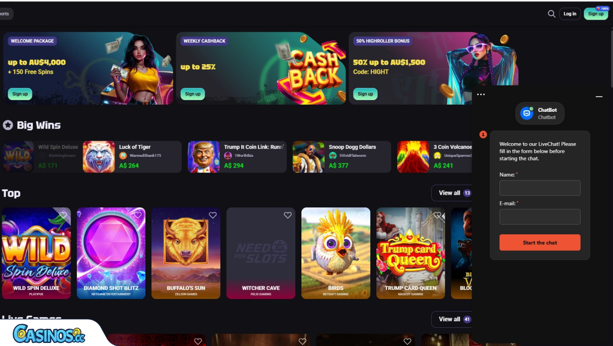 Assistenza del casinò NeedForSlots