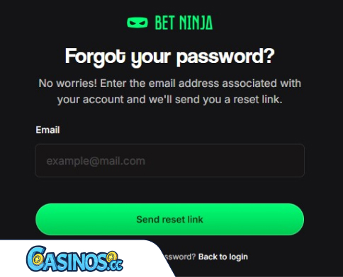 Problemen met inloggen bij BetNinja Casino