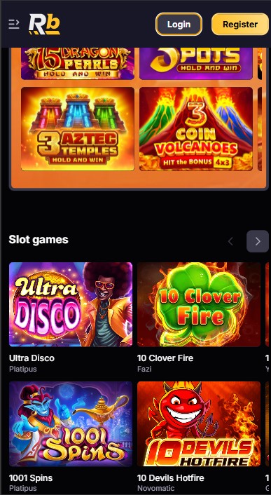 RoiBets Casino Games