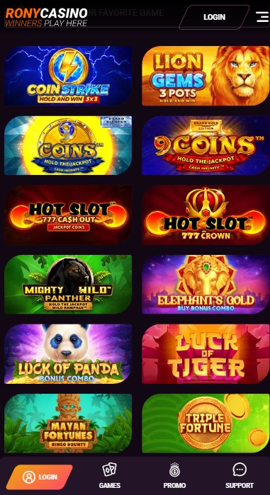 RonyCasino Games