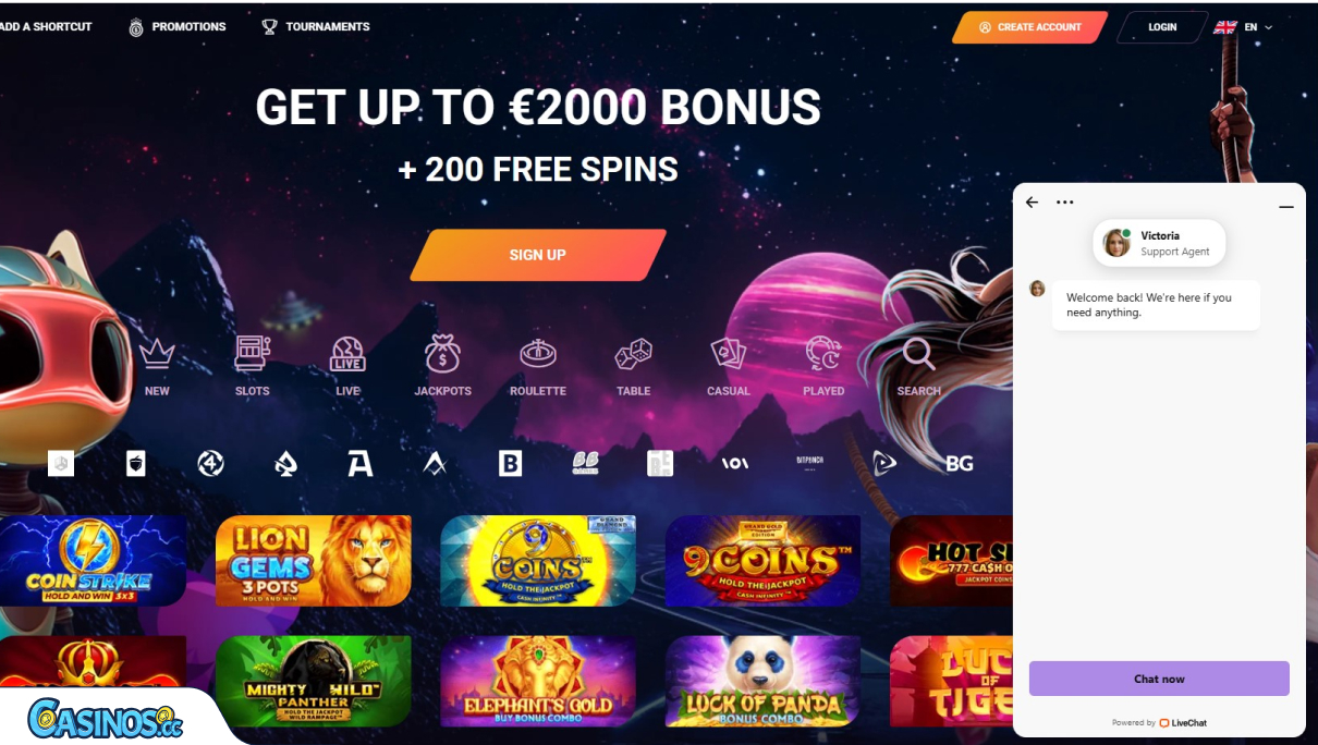 RonyCasino Support
