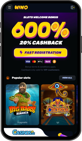 Wino Casino mobiele app