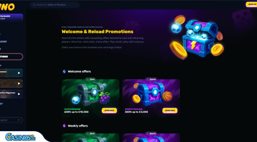 Wino Casino Promoties