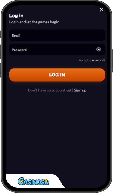 Logowanie do kasyna Aphrodite z urządzenia mobilnego