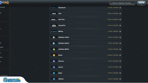 Płatności w kasynie AstroMania