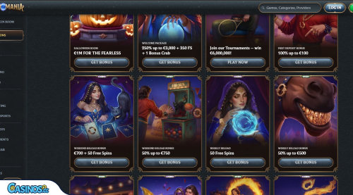 AstroMania Casino-Aktionen