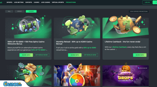BetCollect Casino-Aktionen