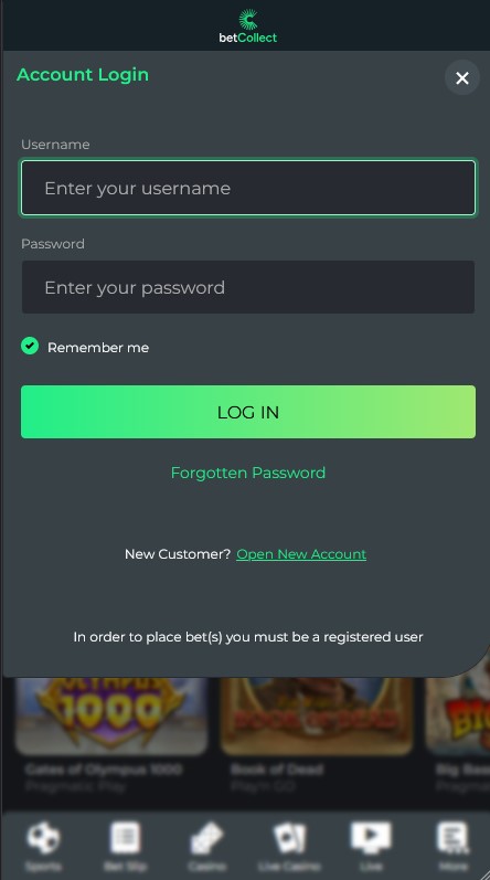 BetCollect Casino Sign In