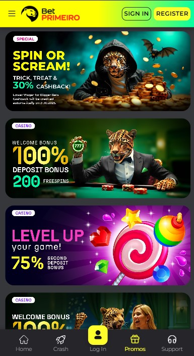 BetPrimeiro Casino Bonuses