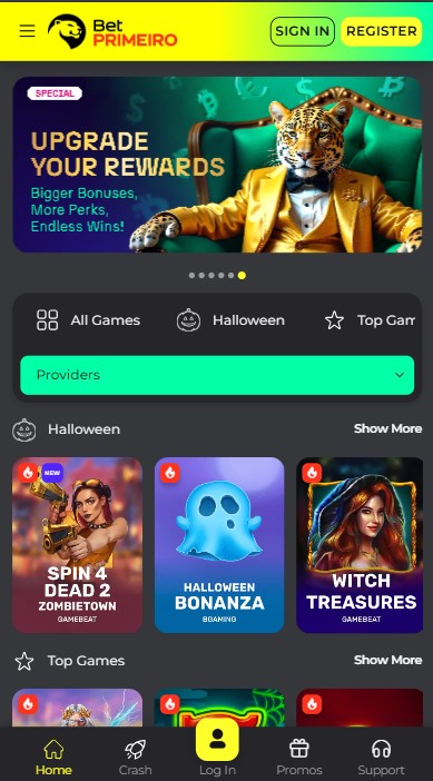 BetPrimeiro Casino Lobby