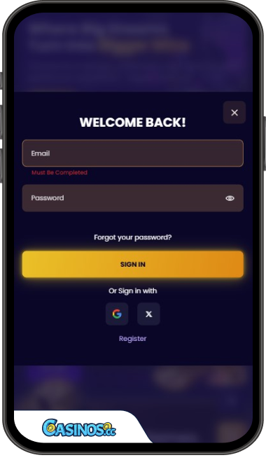 Biggerz Casino Login vom Handy aus