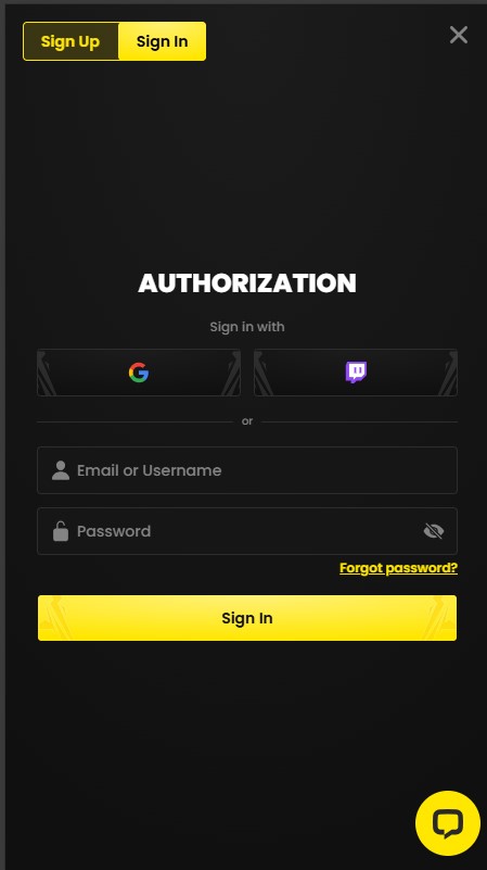 BlitzBet Casino Sign In