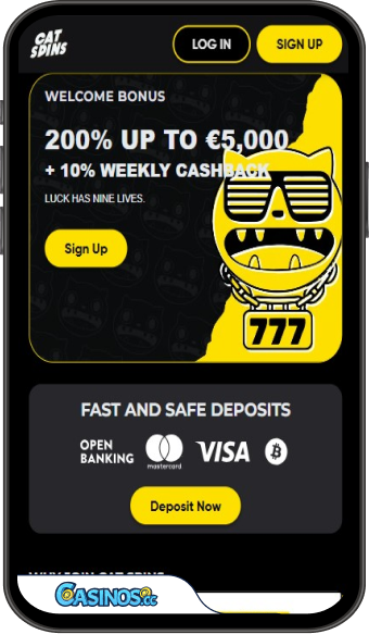 Cat Spins Casino mobiele app