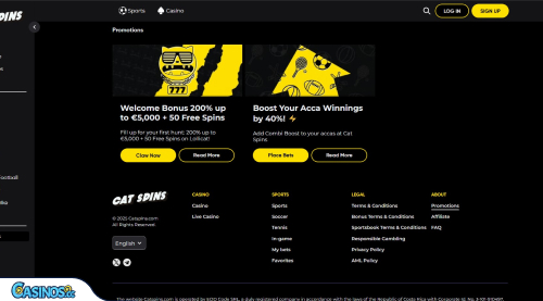 Cat Spins Casino Promotions