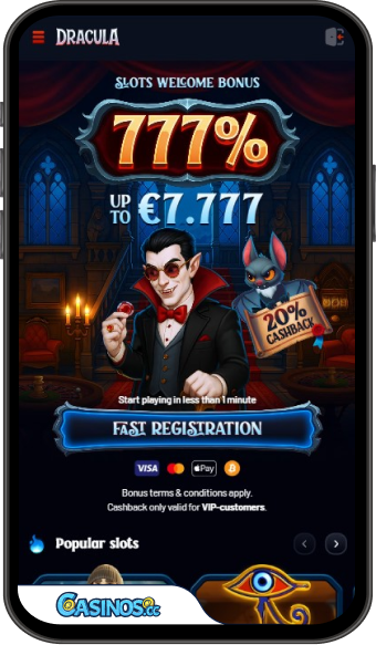App mobile Dracula Casinò