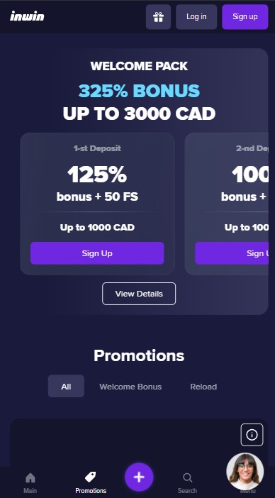 InWin Casino Bonuses