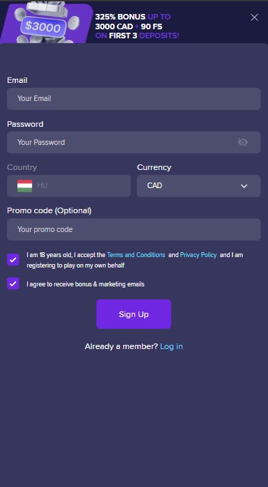 InWin Casino Sign Up